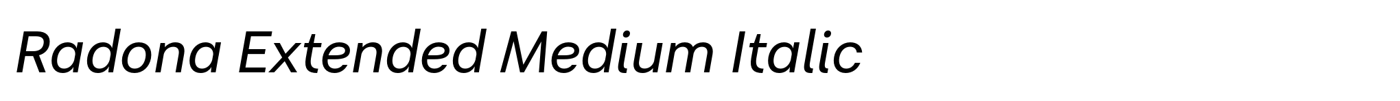 Radona Extended Medium Italic image
